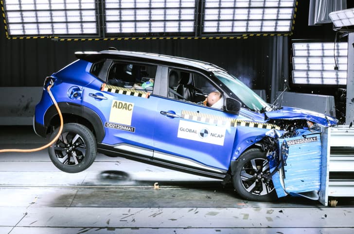 Nissan Magnite frontal impact test GNACP